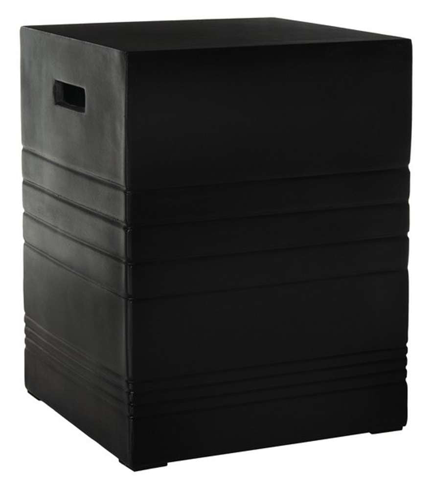 Safavieh - Deidara Concrete Accent Stool - Black - VNN1031C veiw 4