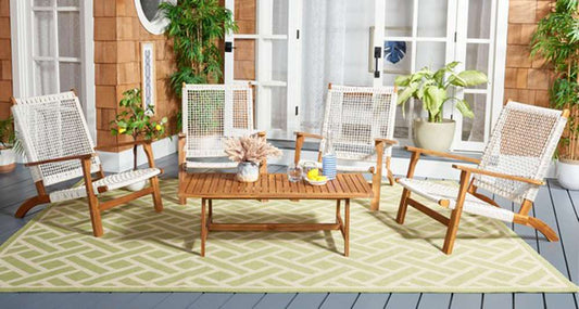 Safavieh - Deven Living Set - Natural - White - PAT7079D veiw 2
