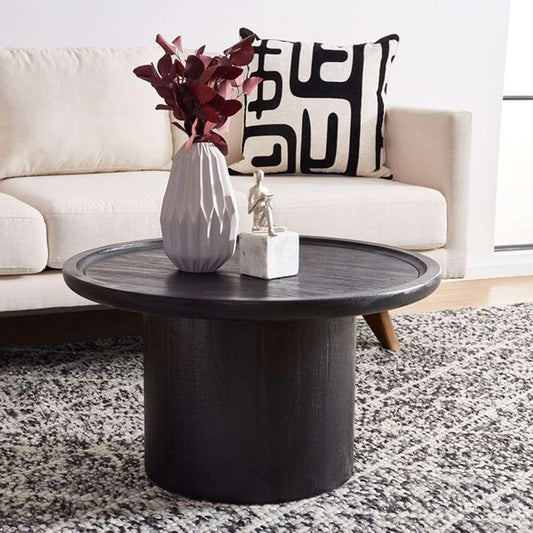 Safavieh - Devin Round Coffee Table - Black - COF6600D veiw 2