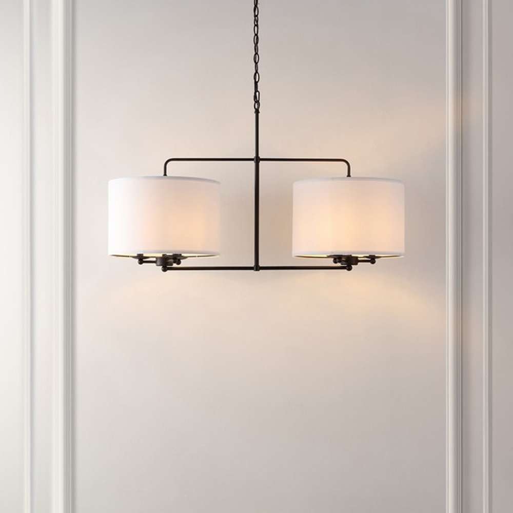 Safavieh - Devney 6Lt 40in Chandelier - Black - CHA4041A veiw 2