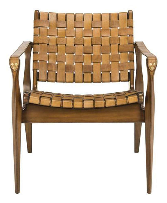 Safavieh - Couture - Dilan Safari Chair - Light Brown - Brown - SFV9005B veiw 2