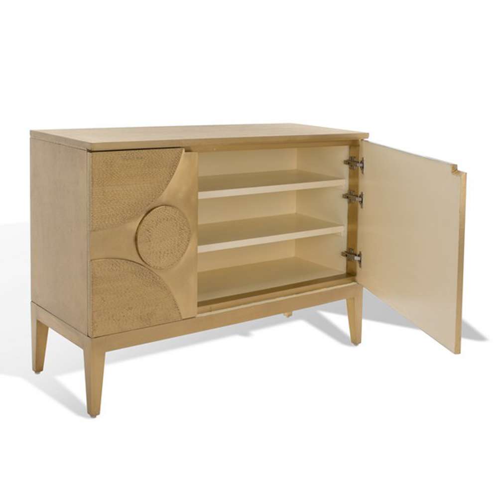 Safavieh - Couture - Dorielle Brass Covered Sideboard - Gold - SFV6614A veiw 4