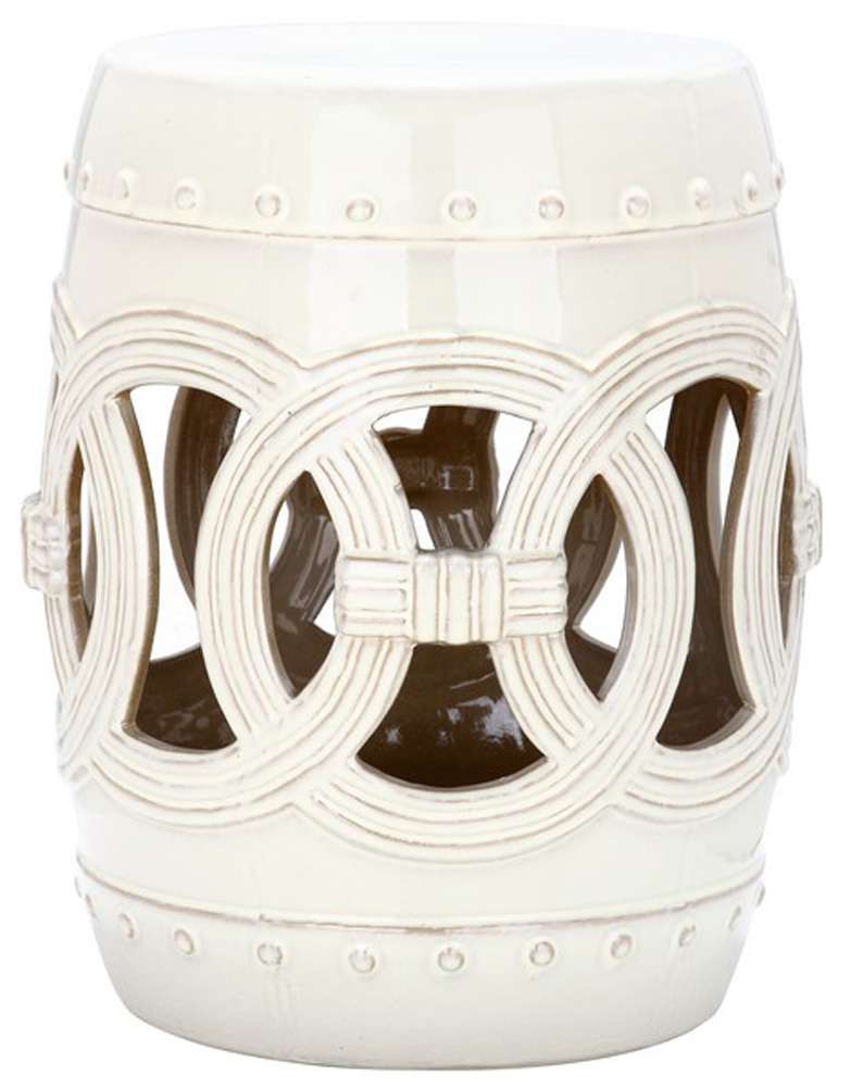 Safavieh - Double Coin Garden Stool - Creme - ACS4500E veiw 1