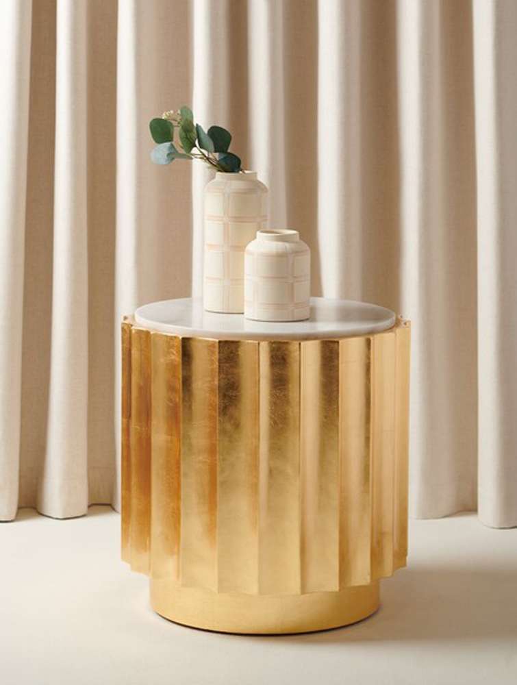 Safavieh - Couture - Elodie Gold Side Table - Gold - SFV3540A veiw 3