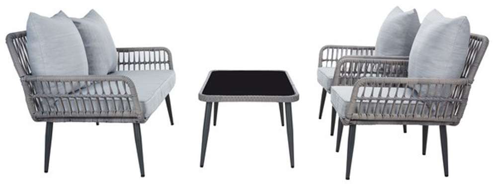 Safavieh - Elsbeth 4Pc Living Set - Grey - PAT9029B veiw 3