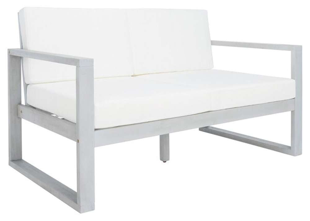 Safavieh - Emiko Outdoor Bench - Grey - Beige - PAT7302B veiw 4