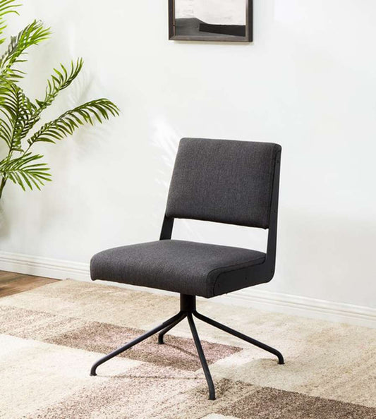 Safavieh - Couture - Emmeline Swivel Office Chair - Slate Grey - Black - SFV4758D veiw 2