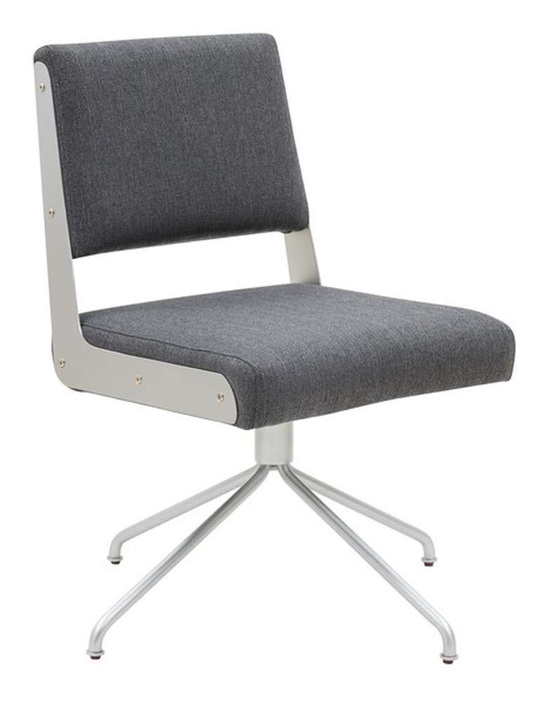 Safavieh - Couture - Emmeline Swivel Office Chair - Slate Grey - Silver - SFV4758F veiw 3