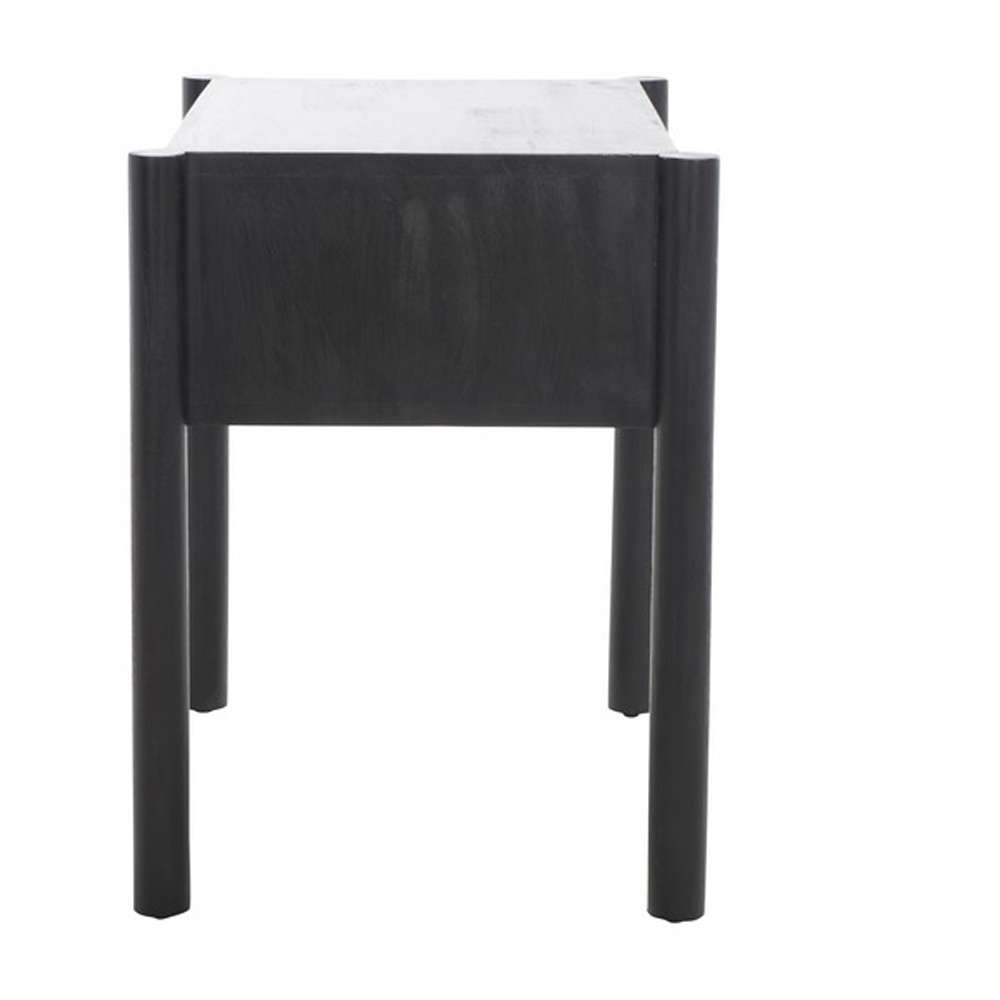 Safavieh - Errington 1 Drawer Nightstand - Black - Natural - NST9011A veiw 5