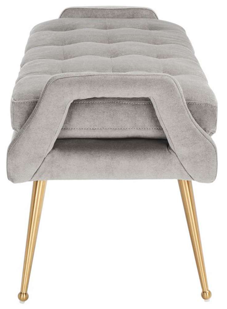 Safavieh - Everdeen Bench - Silver Grey - Gold - BCH5200B veiw 4