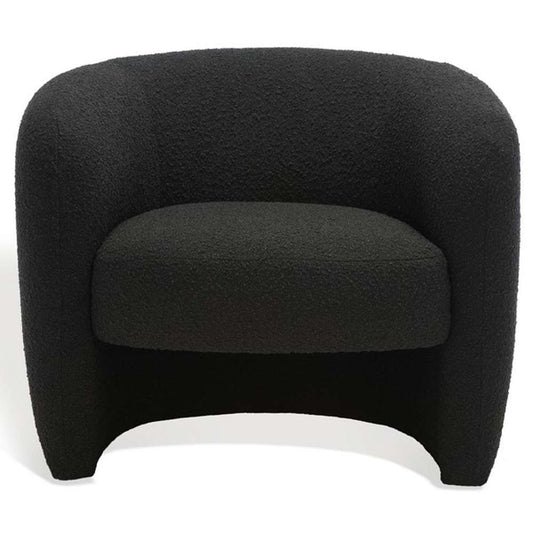 Safavieh - Couture - Everly Barrel Back Accent Chair - Black - SFV5029B veiw 2