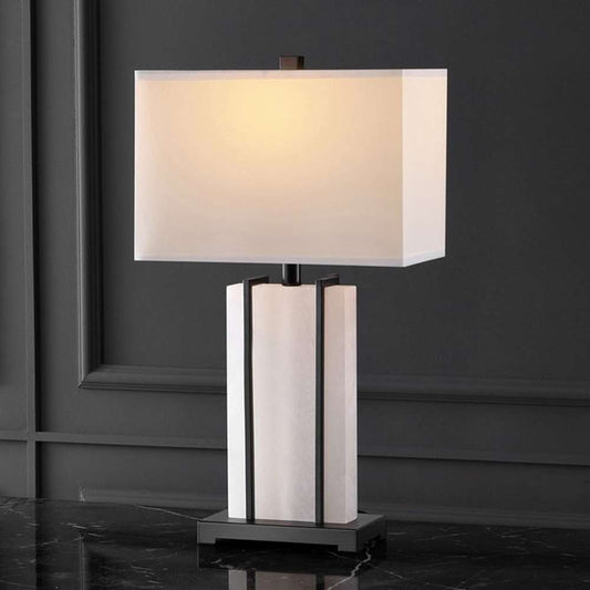 Safavieh - Couture - Fantasia Alabaster Table Lamp - Black - White - CTL1061A veiw 2