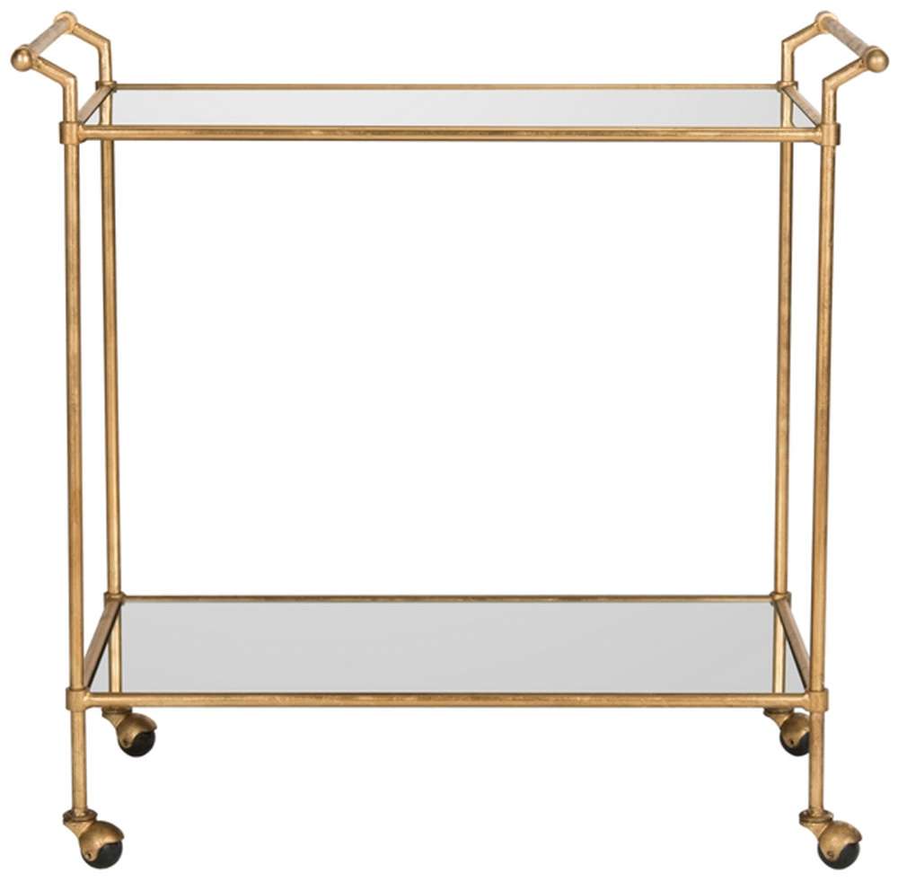 Safavieh - Felicity Bar Cart - Gold - Mirror - FOX2558A veiw 1