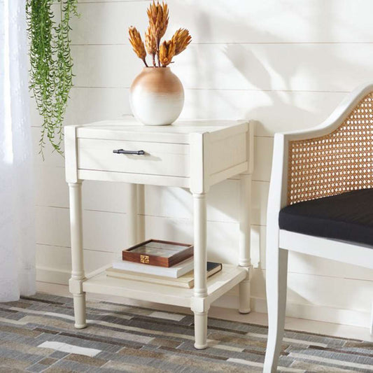 Safavieh - Filbert Accent Table - Distressed White - ACC5711A veiw 2
