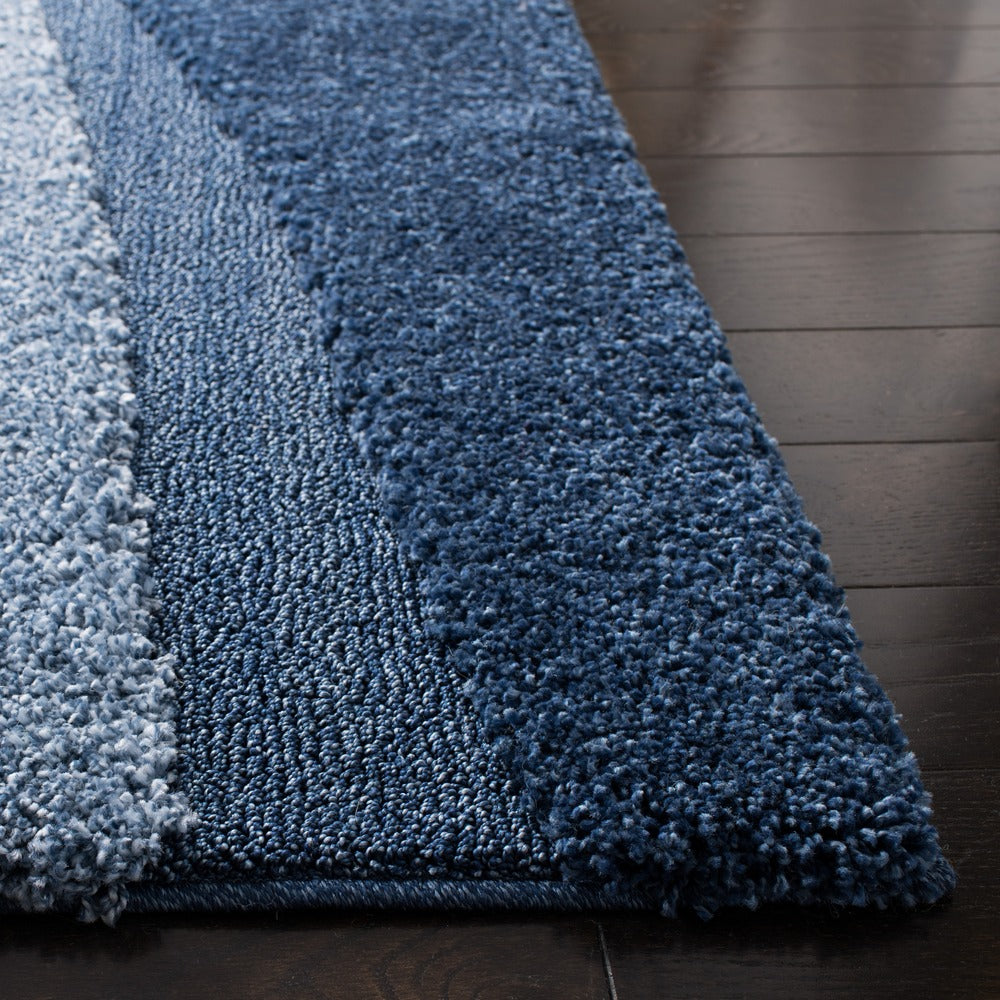Safavieh - Florida Shag 473-6511 Dark Blue Ivory - 6" X 8" - SG473-6511-68 view 3