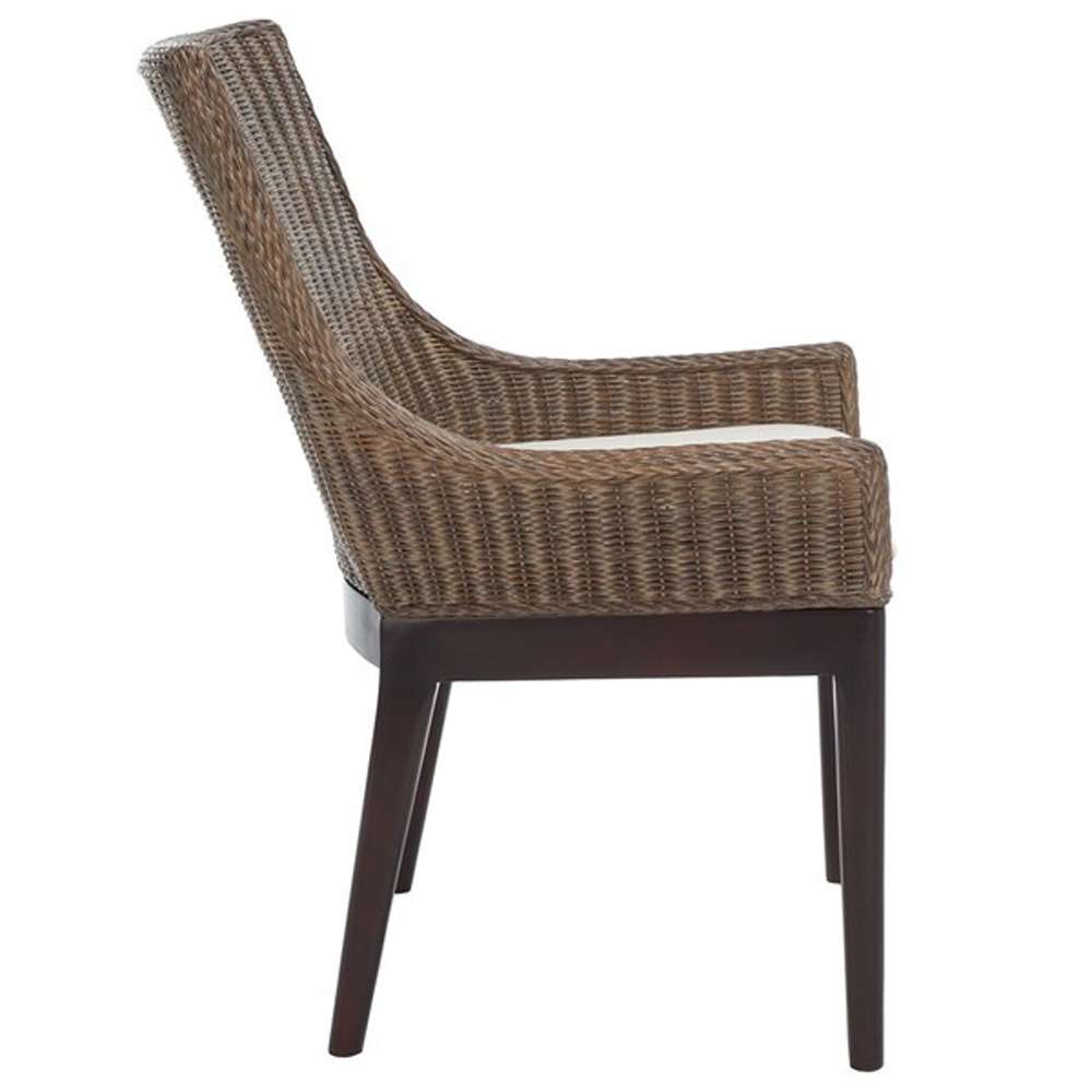 Safavieh - Franco Sloping Chair - Brown - White - SEA4000A veiw 4