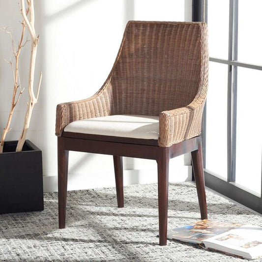 Safavieh - Franco Sloping Chair - Brown&Natural - White - SEA4000B veiw 2