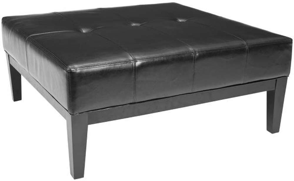 Safavieh - Fulton Square Cocktail Ottoman - Black - HUD8237B veiw 3