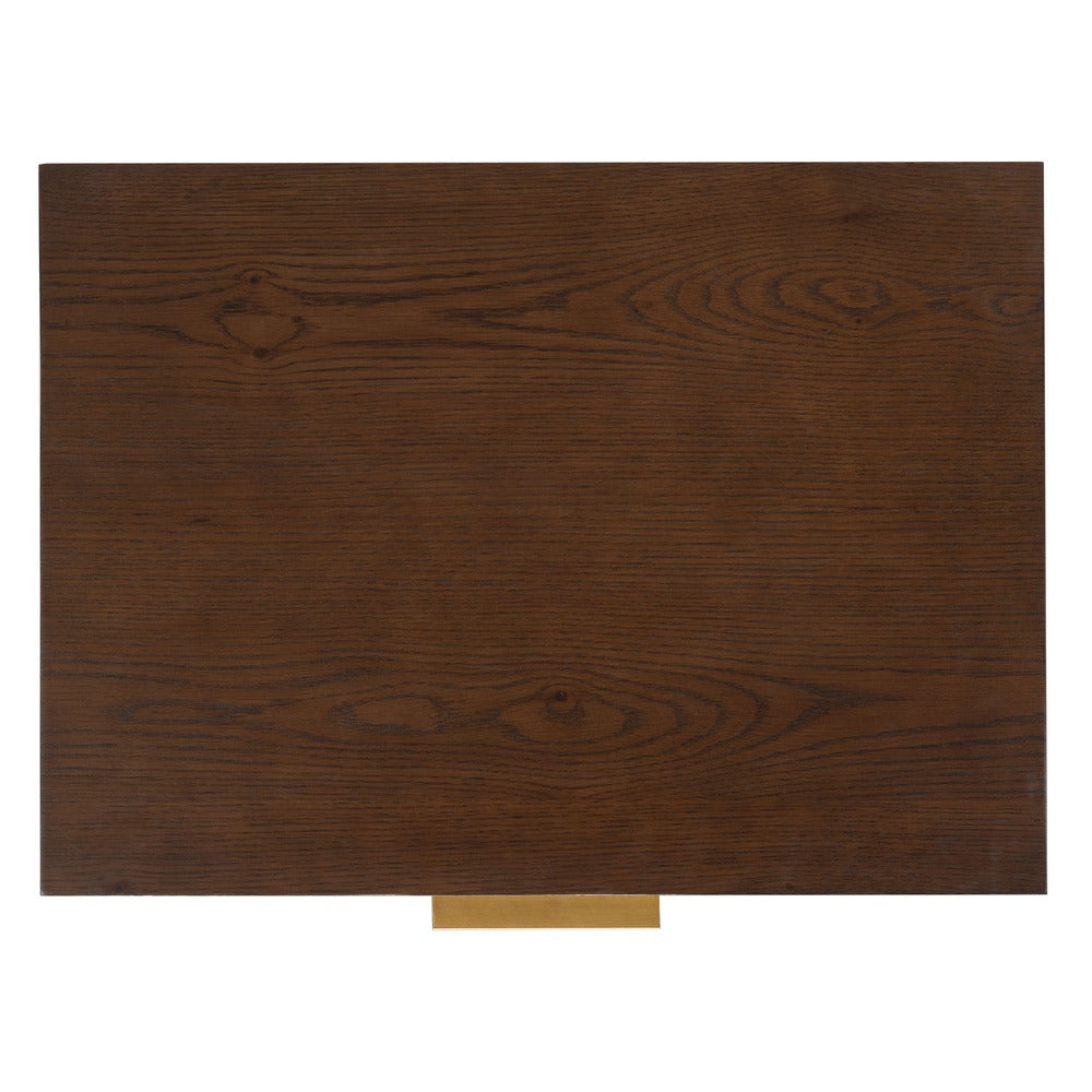 Safavieh - Gabribecca Wood 2 Drawer Nightstand / Walnut / Brass - SFV4279B view 6