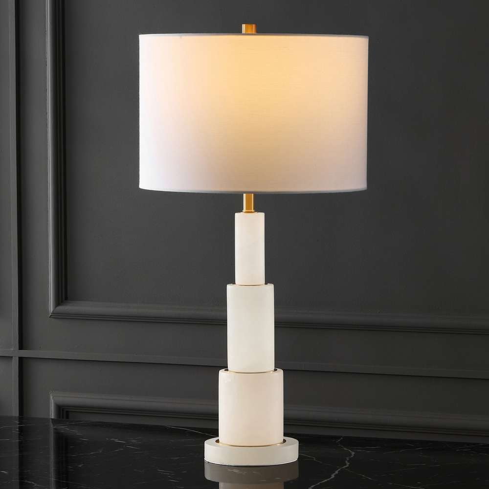 Safavieh - Couture - Gardiner Alabaster Table Lamp - White - Gold - CTL1035A veiw 2