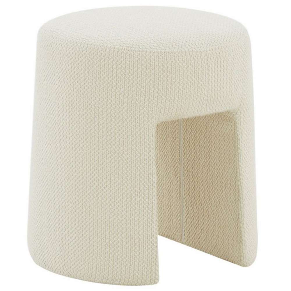 Safavieh - Couture - Ginny Upholstered Ottoman - Ivory - SFV5102A veiw 3