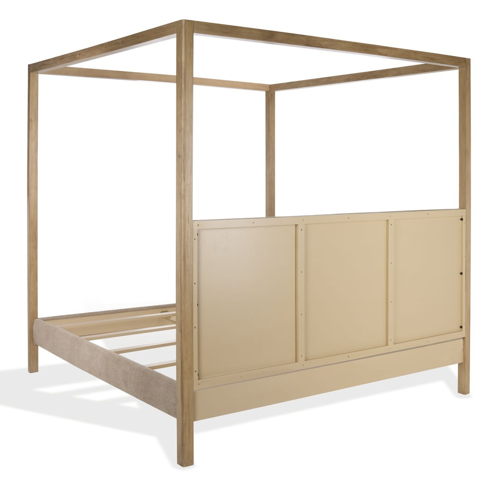 Safavieh - Graciella Chenille King Canopy Bed / Light Brown / Natural - SFV7709B-K-3BX view 7