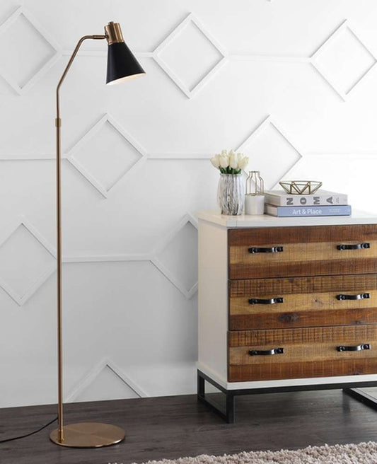 Safavieh - Grania Floor Lamp - Gold - Black - FLL4042A veiw 2