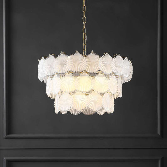 Safavieh - Couture - Gutierrez 3 Tier Glass Chandelier - Gold - CTL1016A veiw 2