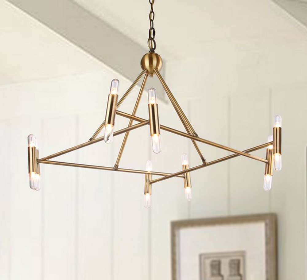 Safavieh - Hegarty 16Lt 36in Chandelier - Brass - CHA4006A veiw 1