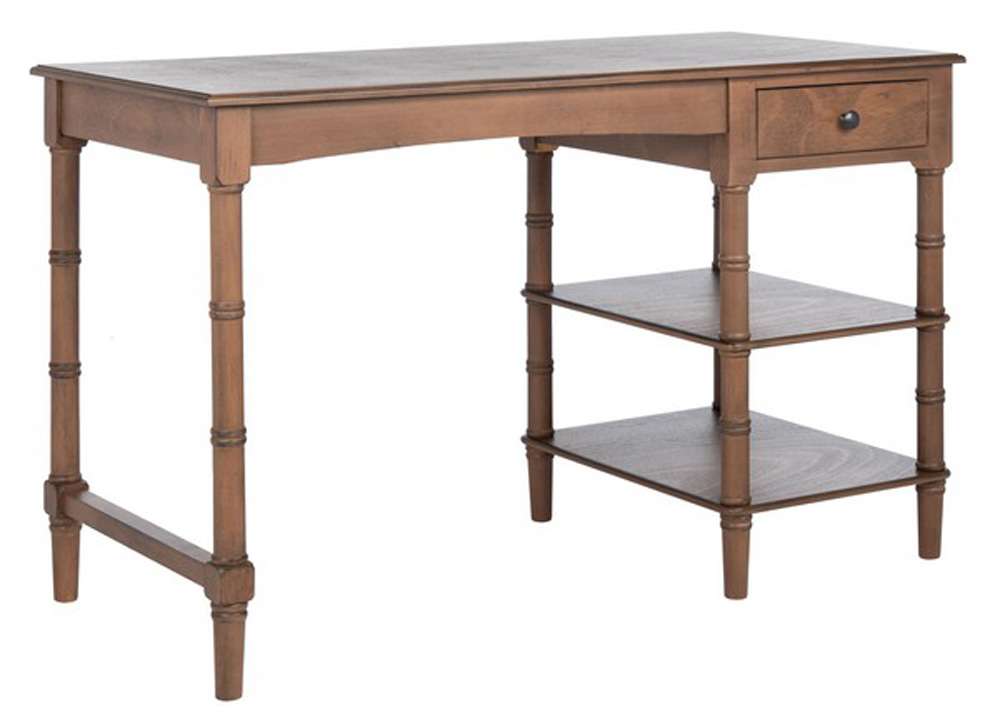 Safavieh - Henric 1 Drawer 2 Shelf Desk - Brown - DSK5712B veiw 4