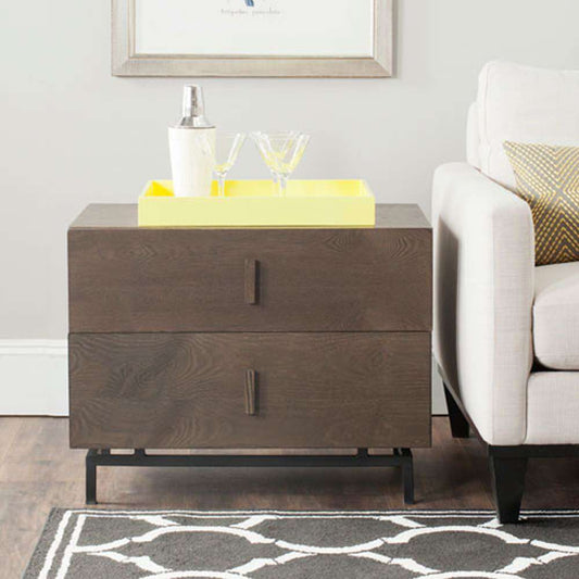 Safavieh - Herschel Cabinet - Dark Brown - Black - FOX4225A veiw 2