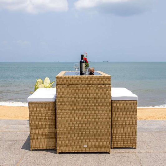 Safavieh - Horus Dining Set - Natural - White - PAT7502D veiw 2