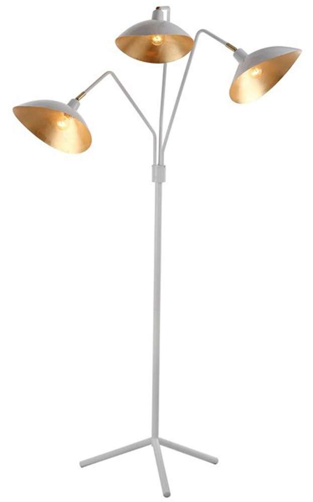 Safavieh - Iris Floor Lamp - White - Gold - LIT4361A veiw 1