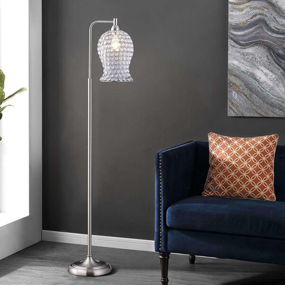 Safavieh - Izzy 61.5in Floor Lamp - Nickle - FLL4088A veiw 2