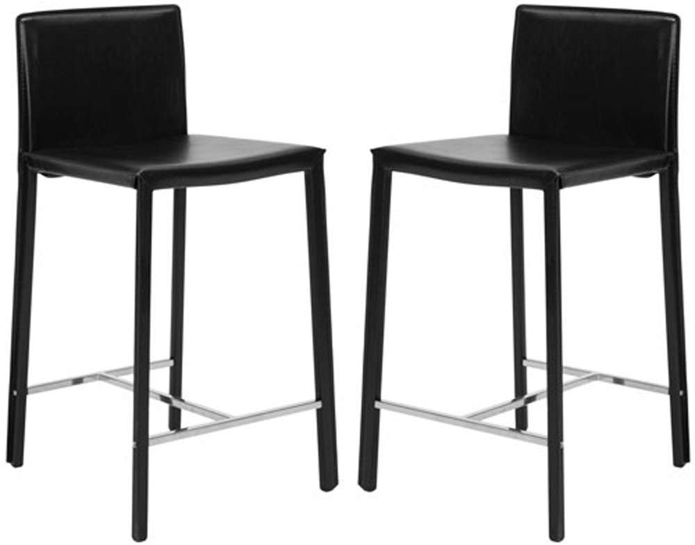 Safavieh - Jason Counter Stool - Black (Set of 2) - FOX2003B-SET2 veiw 1