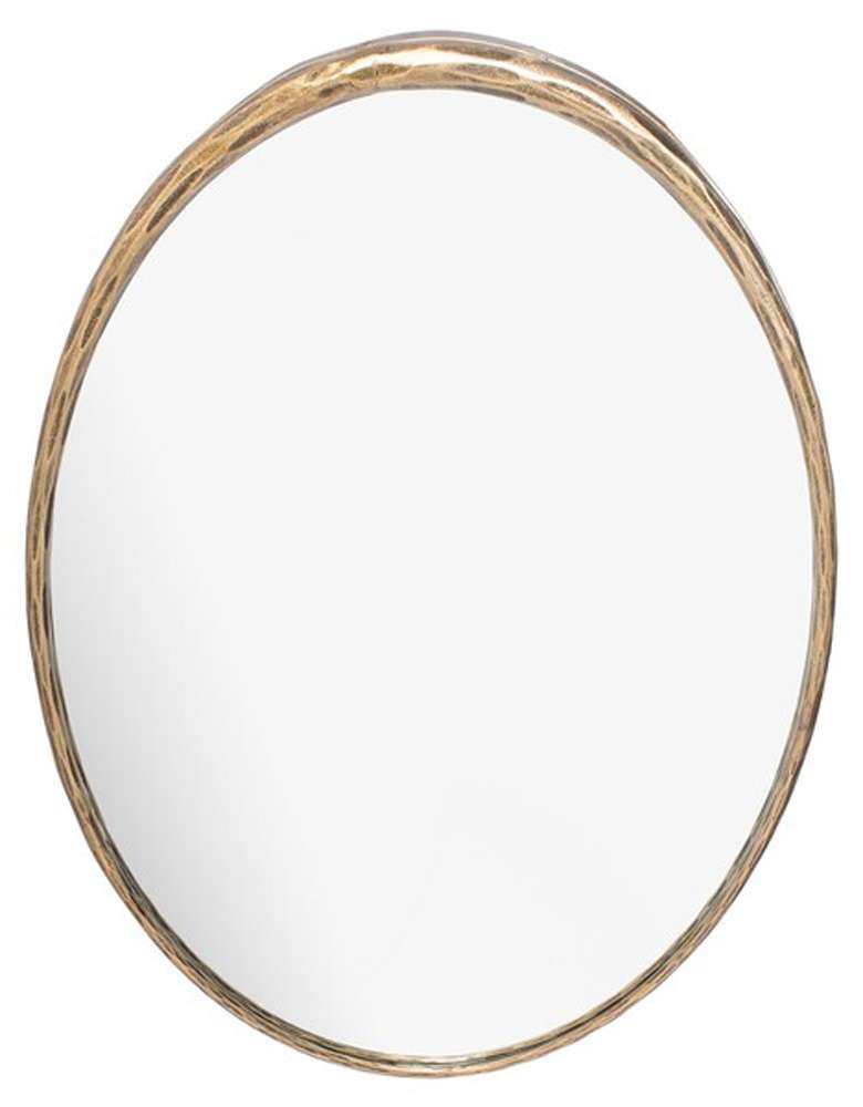 Safavieh - Couture - Jebediah Oval Metal Mirror - Brass - SFV9510A veiw 3
