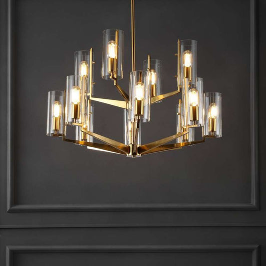 Safavieh - Couture - Jennica Glass Chandelier - Gold - CTL1008A veiw 2