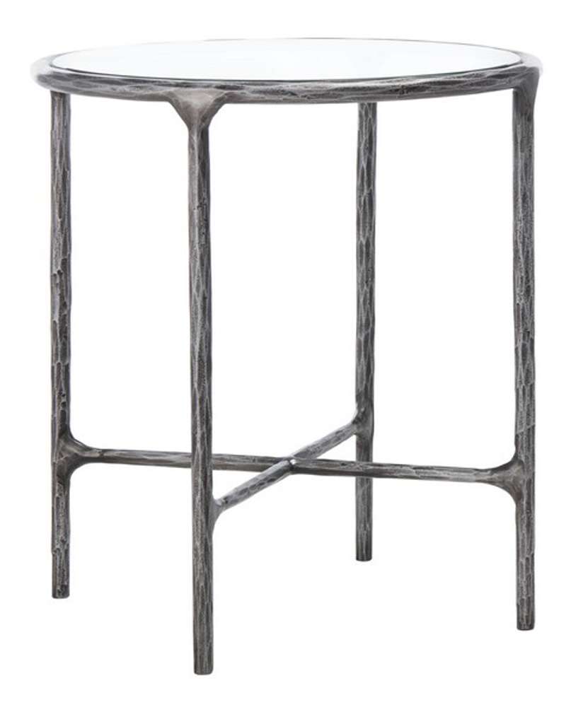 Safavieh - Couture - Jessa Metal Round End Table - Silver - SFV9505B veiw 3