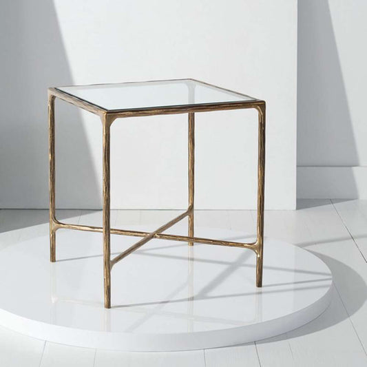Safavieh - Couture - Jessa Metal Square End Table - Brass - SFV9503A veiw 2