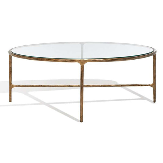 Safavieh - Couture - Jessa Oval Metal Coffee Table - Brass - SFV9521A veiw 2