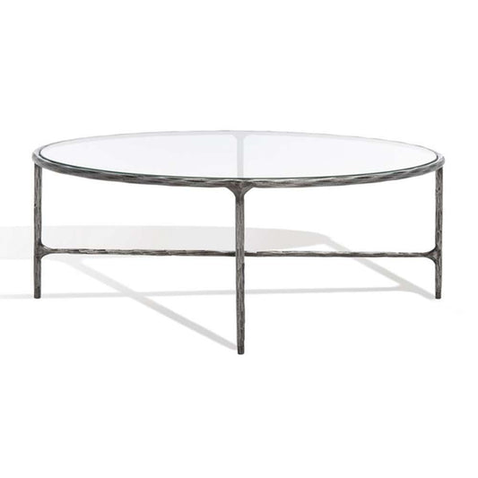 Safavieh - Couture - Jessa Oval Metal Coffee Table - Silver - SFV9521B veiw 2
