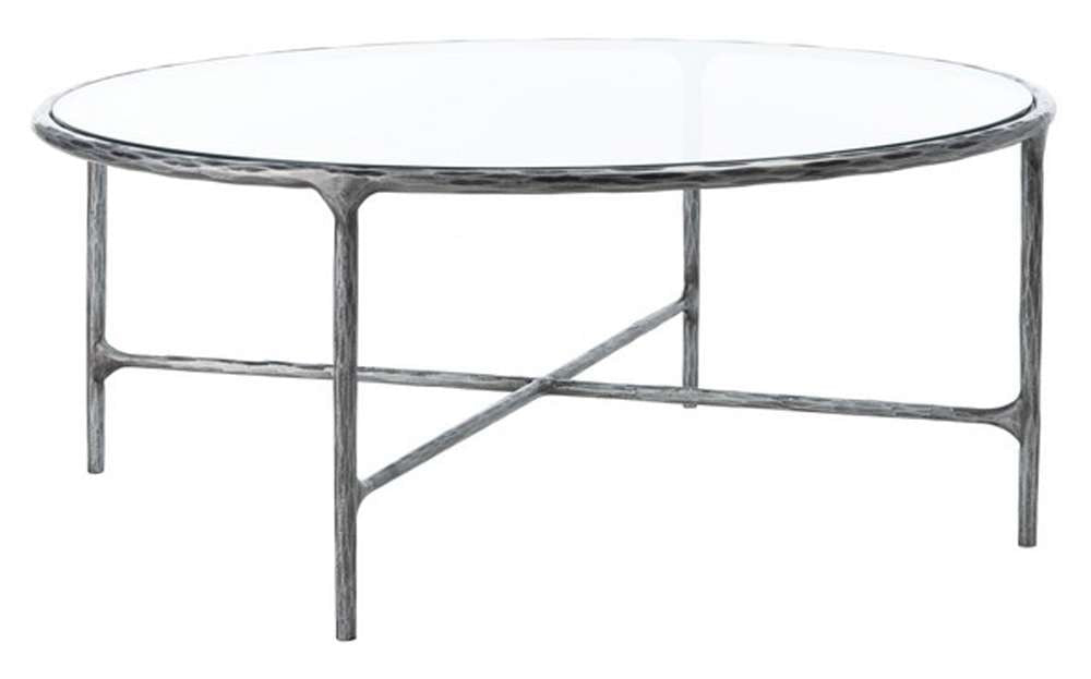 Safavieh - Couture - Jessa Round Metal Coffee Table - Silver - SFV9501B veiw 3