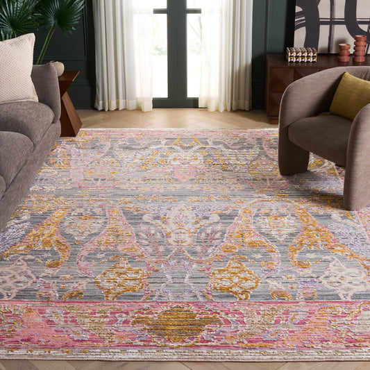 Safavieh - Jewel Of India 201U Grey Pink - 8" X 10" - JWL201U-8 view 2