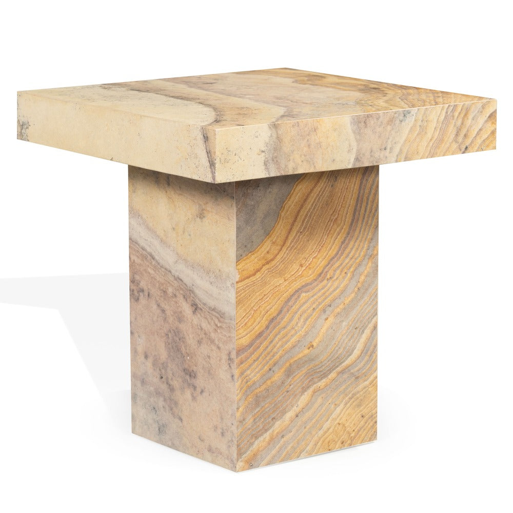 Safavieh - Jocelina Square Marble Accent Table / Brown - SFV9769A-2BX view 3