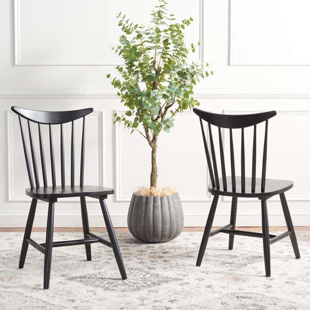 Safavieh - Jodan Dining Chair - Black (Set of 2) - DCH1404A-SET2 veiw 1