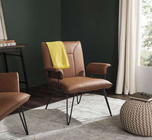Safavieh - Johannes Arm Chair - Camel - FOX1700C veiw 2