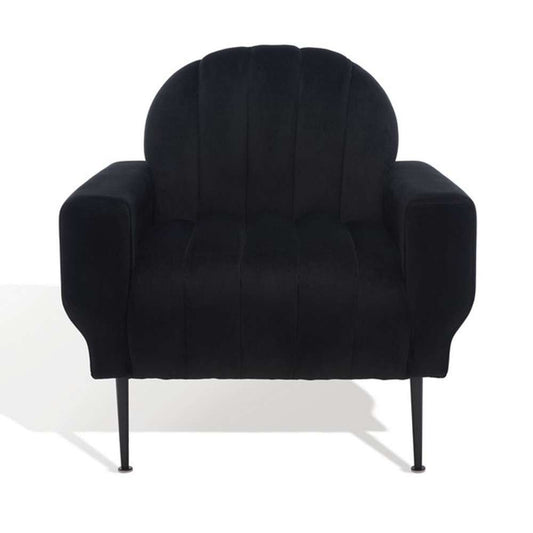 Safavieh - Couture - Josh Channel Tufted Chair - Black - SFV5021A veiw 2