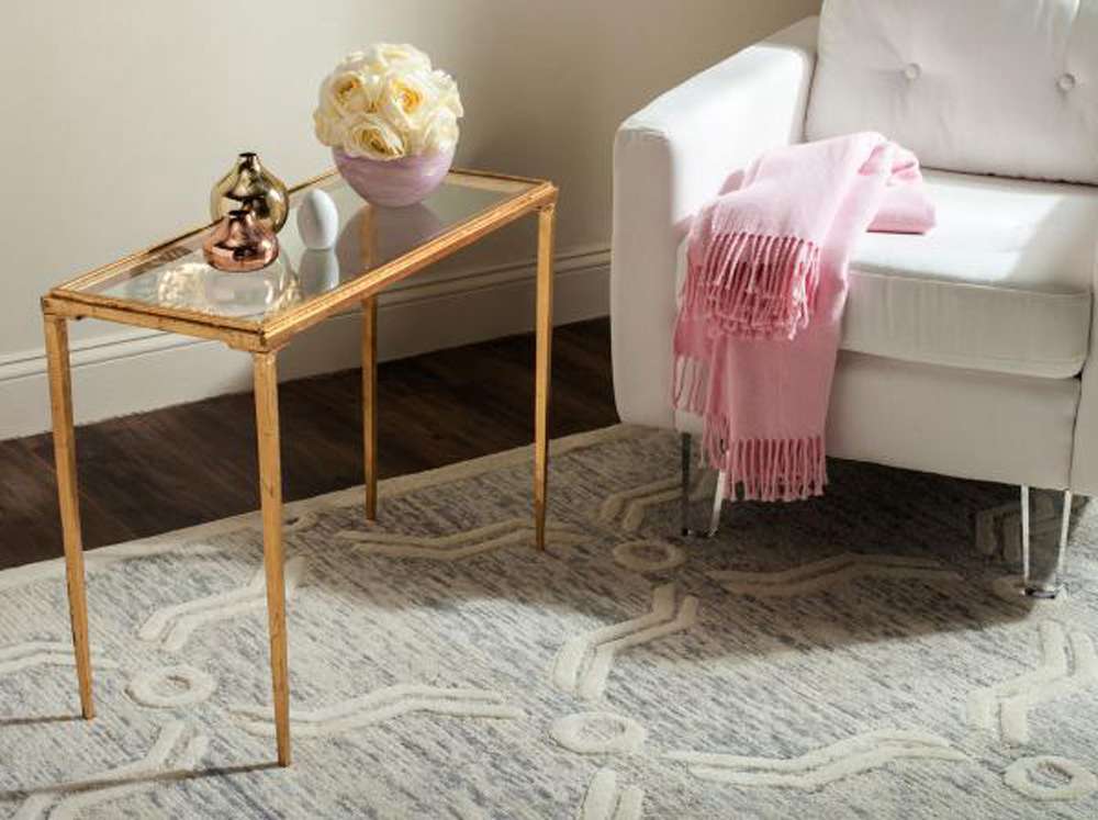 Safavieh - Juliana Coffee Table - Gold - Clear - FOX2580A veiw 2