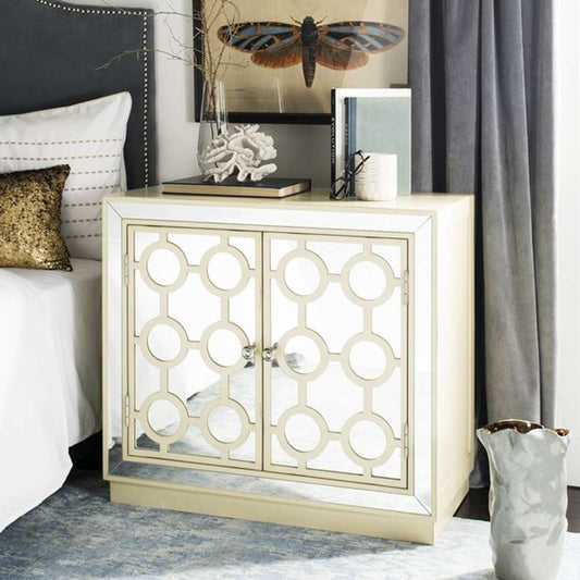 Safavieh - Kaia 2 Door Chest - Antique Beige - Mirror - CHS6404B veiw 2