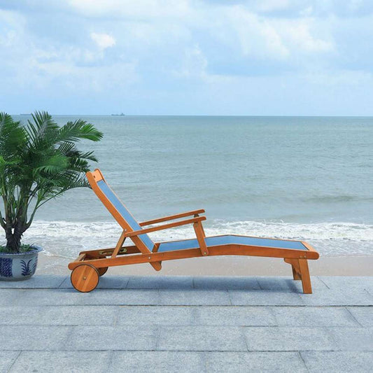 Safavieh - Kamson Sunlounger - Natural - Navy - PAT7071B veiw 2